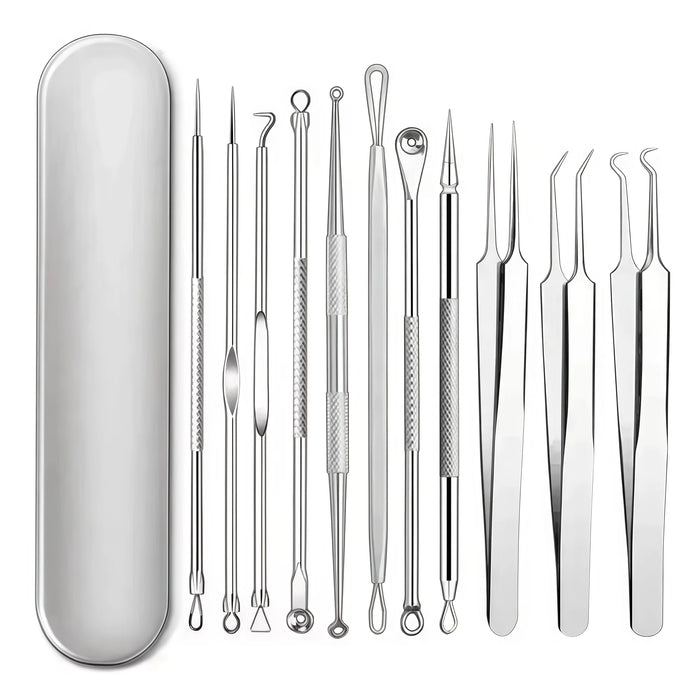 Clarity Pro 11-piece stainless steel extractor kit with case
