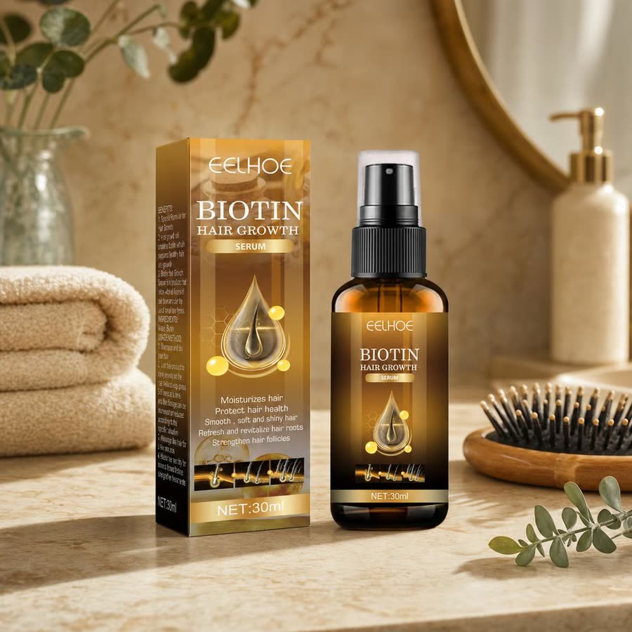 Sérum capilar de biotina Densidad+ con su caja